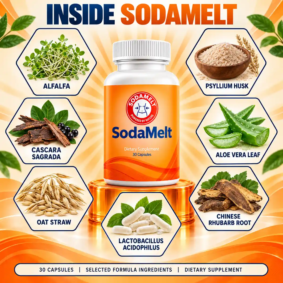The seller's ingredients-inside graphic for SodaMelt